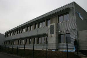 Bergheim, Laborgebäude Erftverband, Luftdichtigkeitsmessung 2008