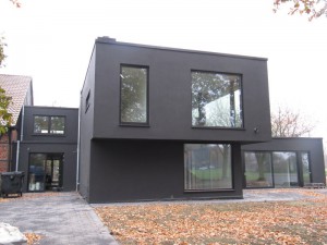 EFH Neubau Münster Luftdichtigkeitsmessung 2011